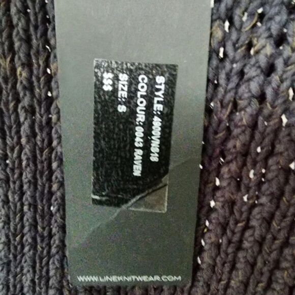 Line Knitwear Blue Cotton Sweater Small NWT - Picture 4 of 6